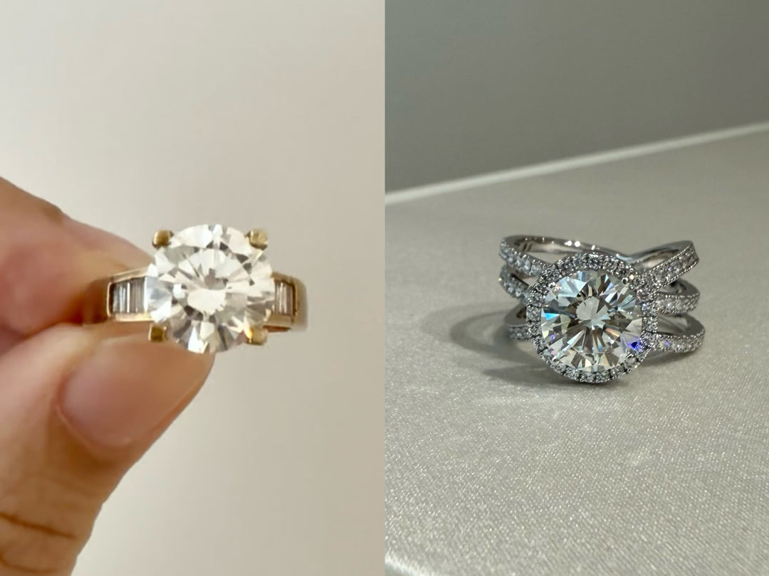 【舊物改造】3克拉復古黃金鑽戒的華麗轉身：重塑經典，再現純淨鉑金光芒