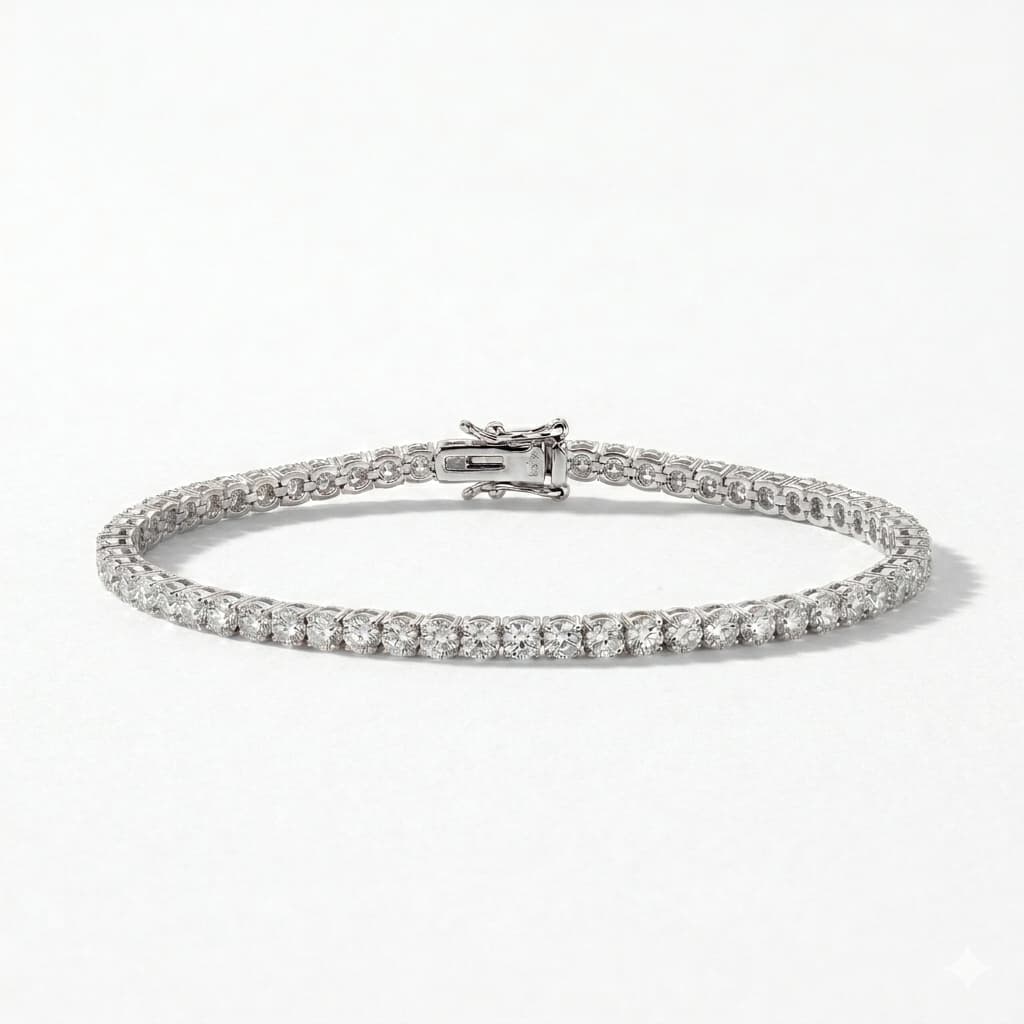 dds-5-points-diamond-white-gold-tennis-bracelet