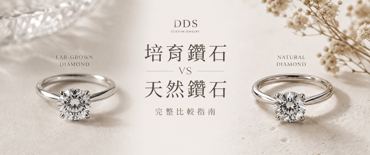 培育鑽石 vs 天然鑽石完整比較指南｜實驗室鑽石與天然鑽戒差別 |DDS訂製婚戒